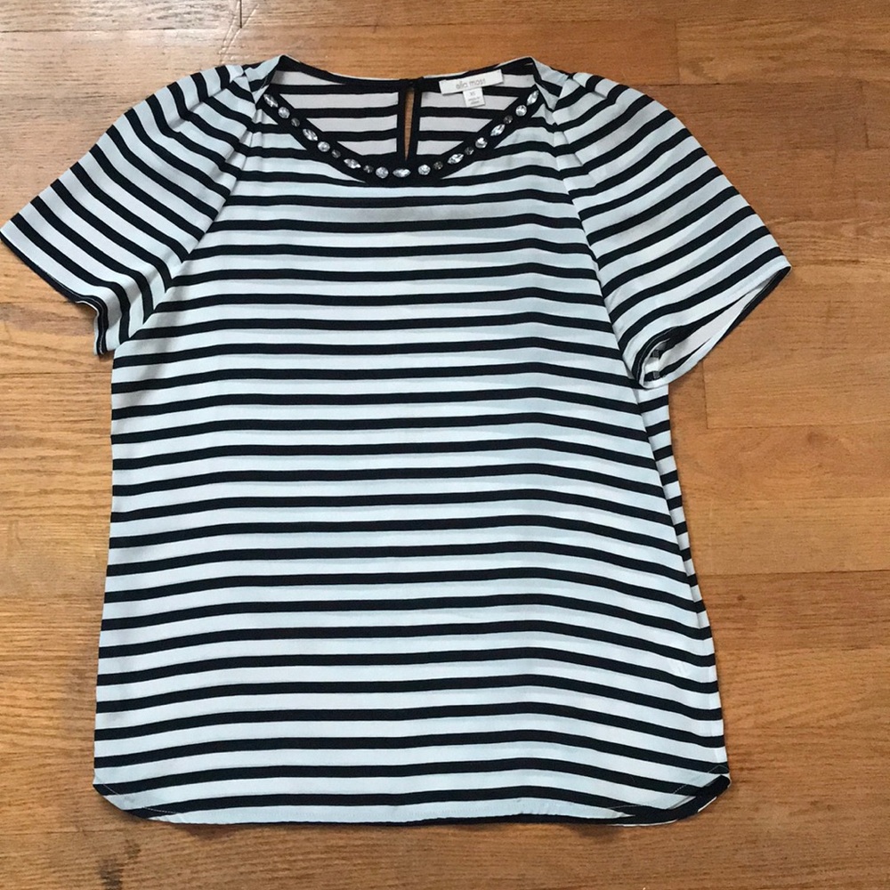 B&W Striped Blouse